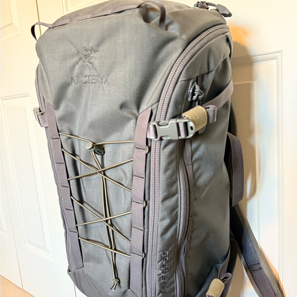 Arc'teryx Gray Backpack with Tan Accents